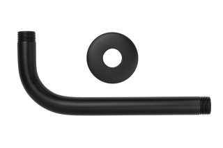 AM306021 Steel Shower Arm Black-top