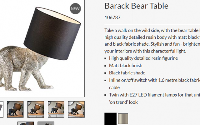 Barack Bear Table
