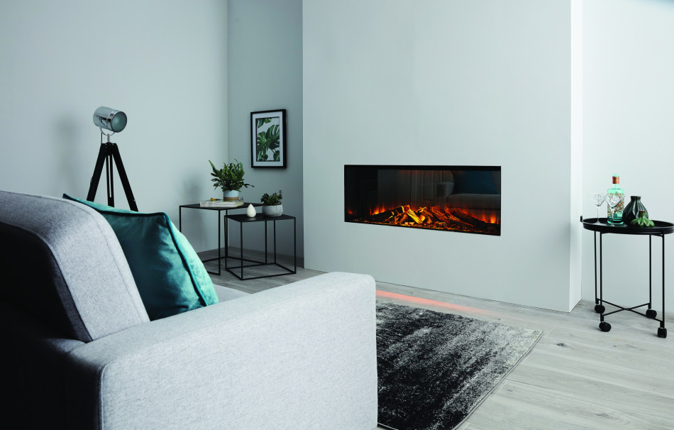 Stylish Modern Fireplace – NF1200 Room Set 12